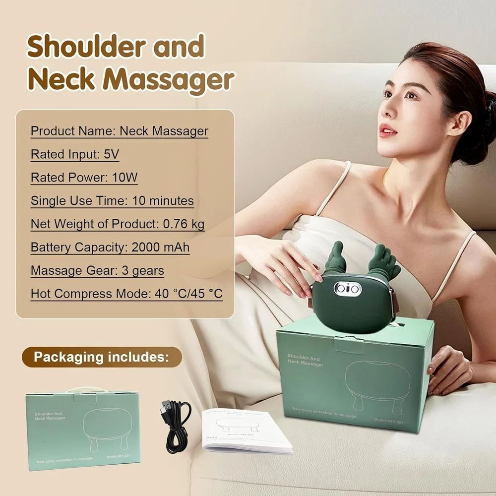 Neck, Back & Shoulder Heat Massager - Bye Bye to Pain