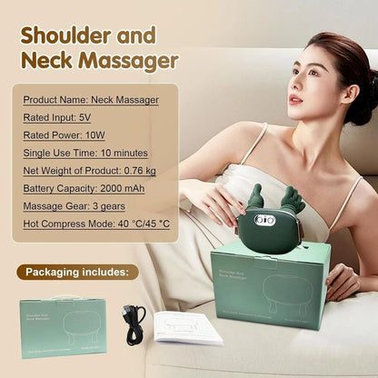 Neck, Back & Shoulder Heat Massager - Bye Bye to Pain