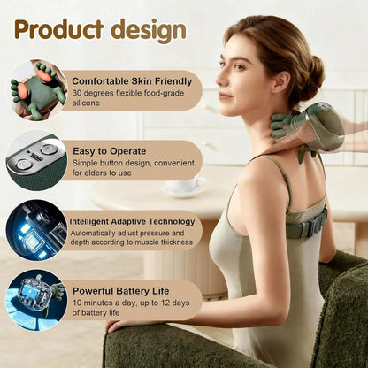 Neck, Back & Shoulder Heat Massager - Bye Bye to Pain